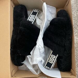 ugh fluff yeah slide in black